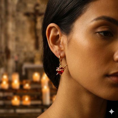Immaculate Heart of Mary Earrings