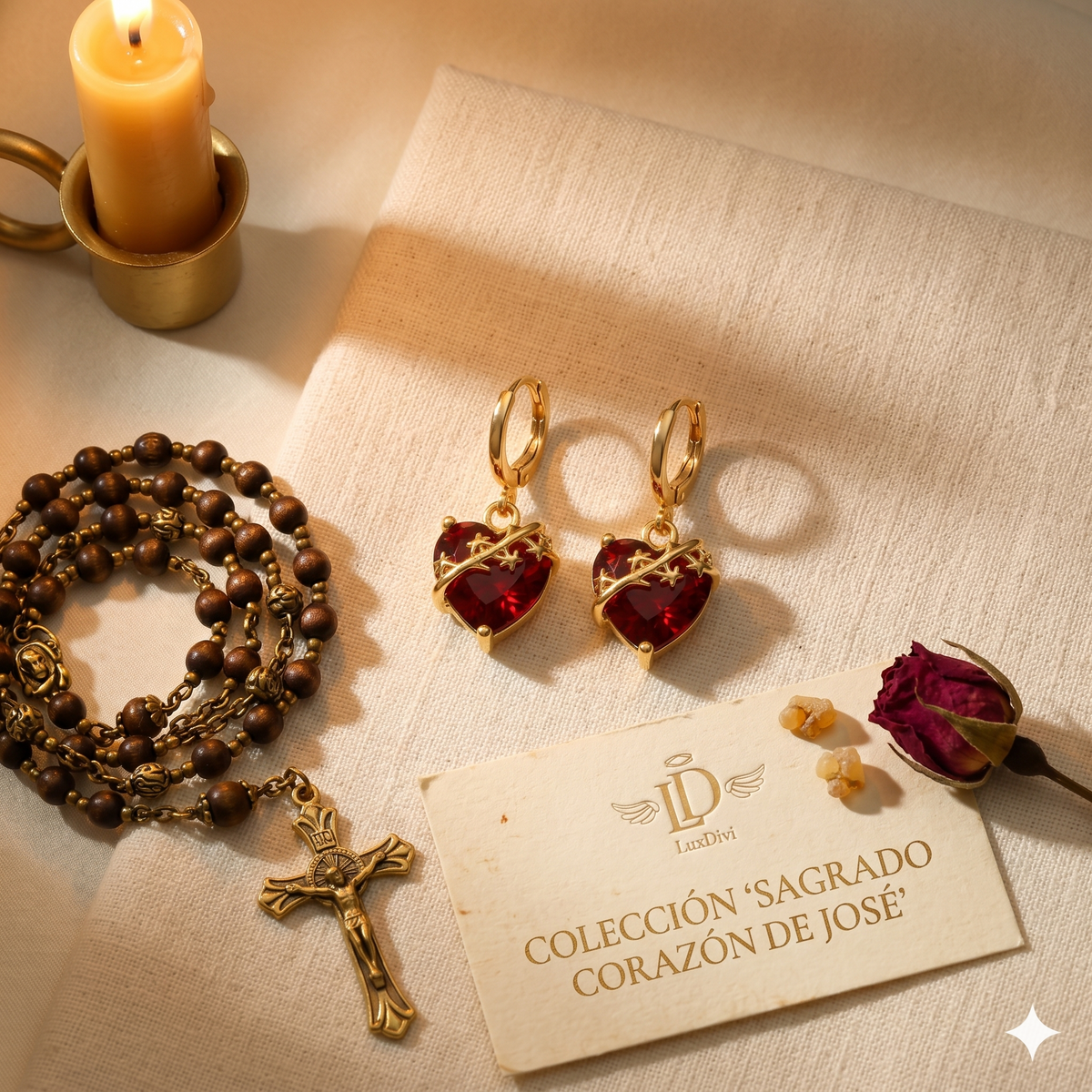 St. Joseph Sacred Heart Earrings