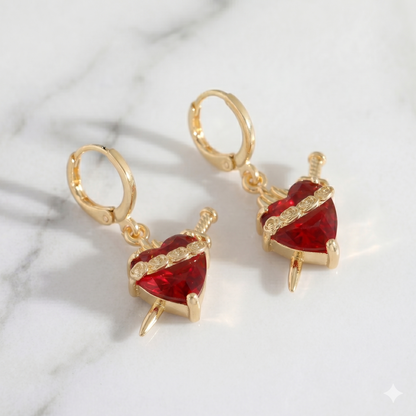 Immaculate Heart of Mary Earrings