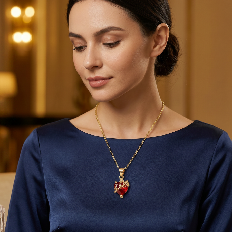 St. Joseph Light Necklace: Sacred Heart of St. Joseph