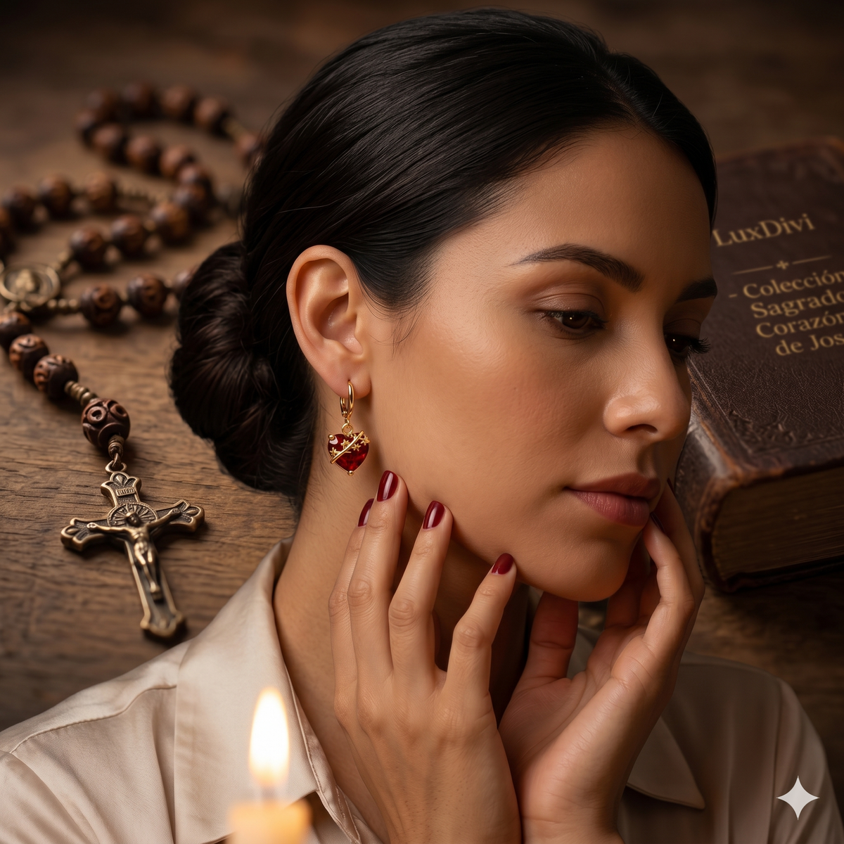 St. Joseph Sacred Heart Earrings