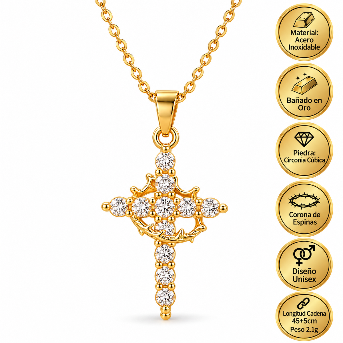 Divine Redemption Cross Necklace