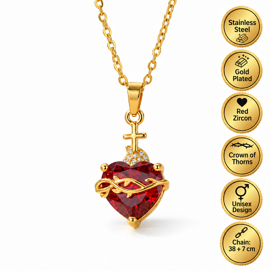 Light of Christ: Sacred Heart of Jesus Necklace