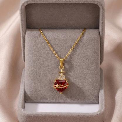 Light of Christ: Sacred Heart of Jesus Necklace