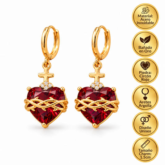 Sacred Heart of Jesus Earrings